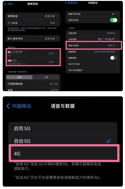 卓资苹果手机维修分享iPhone14如何切换4G/5G? iPhone14 5G网络切换方法 