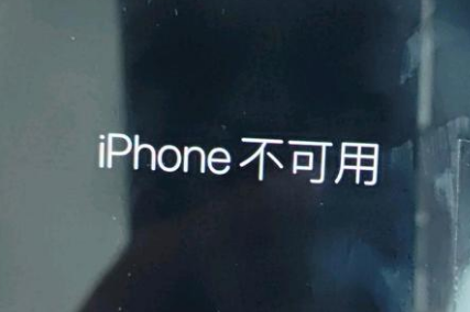 卓资苹果服务网点分享锁屏界面显示“iPhone 不可用”如何解决 